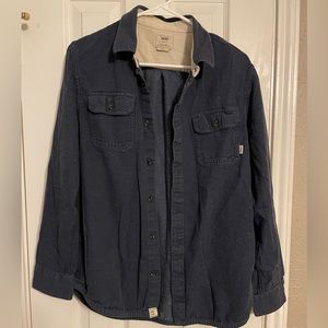 Vans M men’s dark blue heather flannel long sleeve